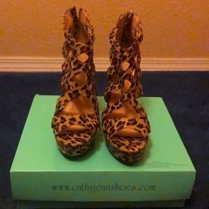 Leopard print heels